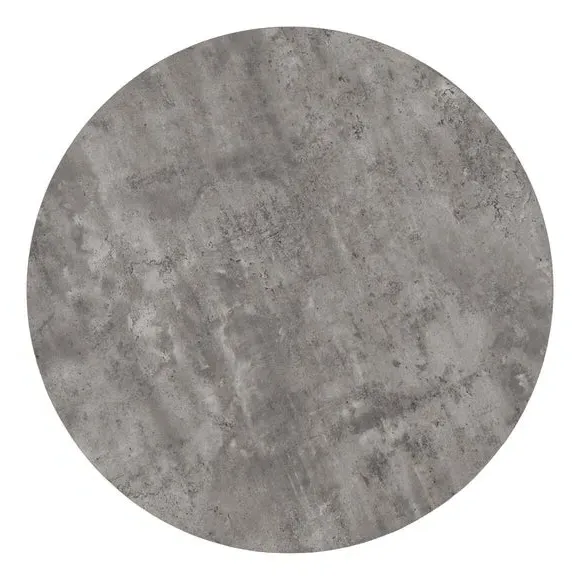 4-Seater Round Dining Set with Chairs - Grey