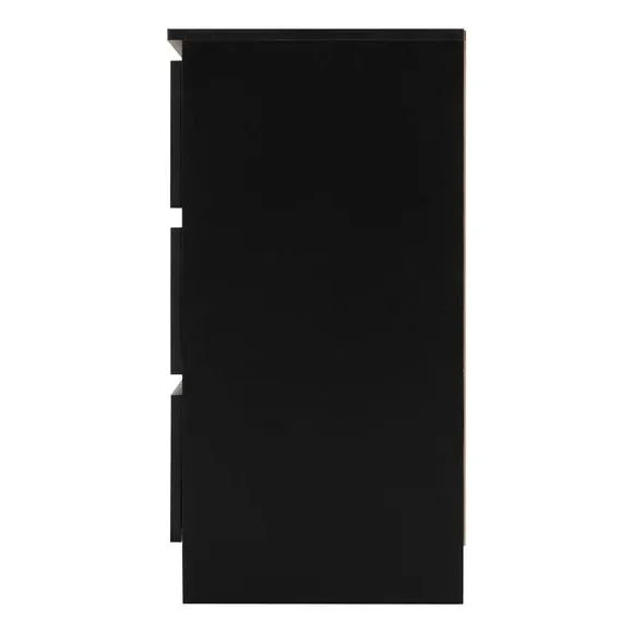 6-Drawer Chest of Drawers - Black, Wood