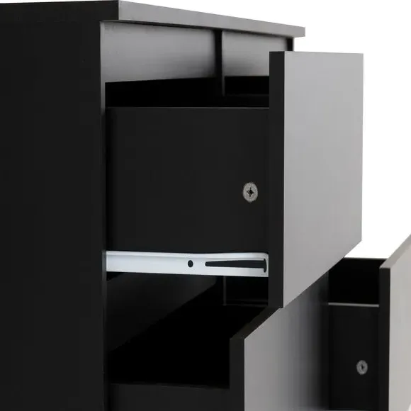 6-Drawer Chest of Drawers - Black, Wood