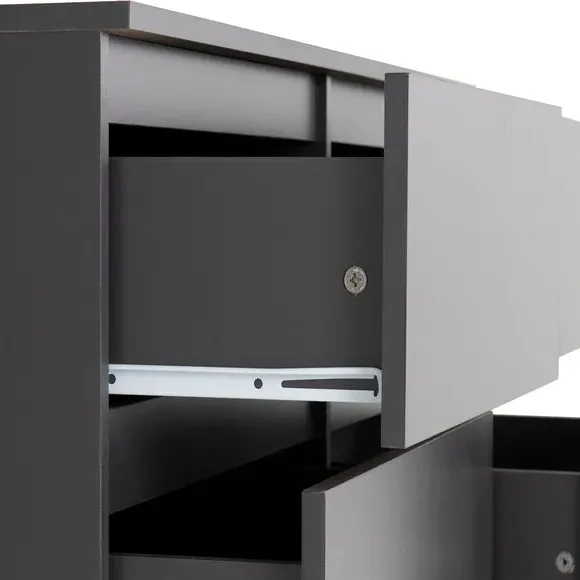6-Drawer Chest of Drawers - Grey, Wood