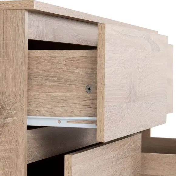 6-Drawer Chest of Drawers - Oak, Wood