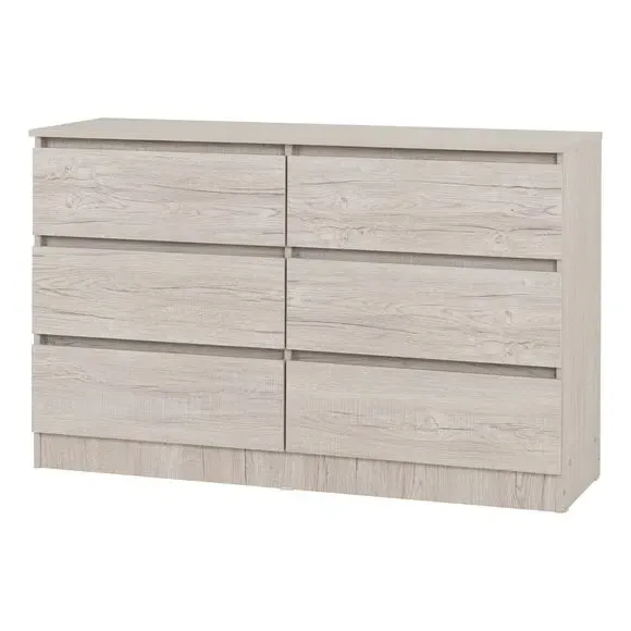6-Drawer Chest of Drawers - Urban Snow, Wood