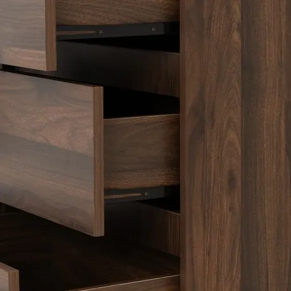 6-Drawer Chest of Drawers - Walnut, Wood