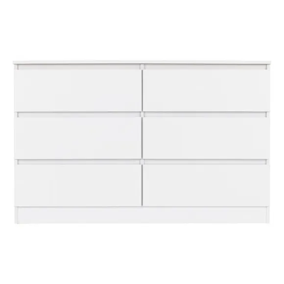 6-Drawer Chest of Drawers - White, Wood
