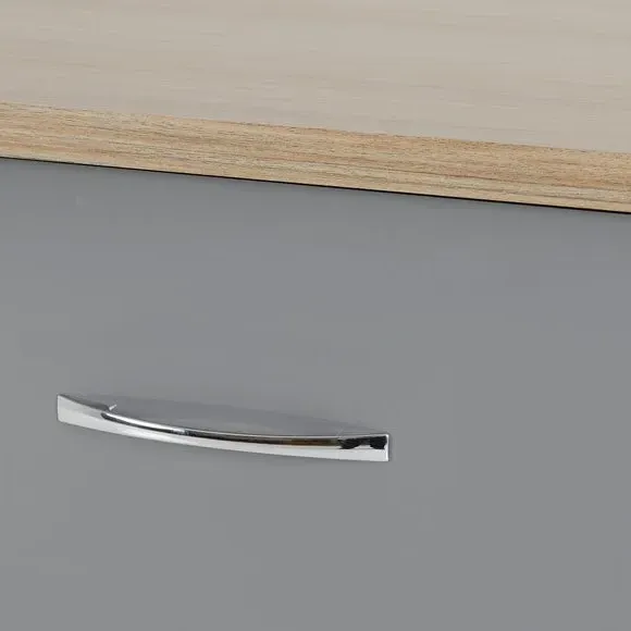 6-Drawer Chest with Gloss Finish - Grey