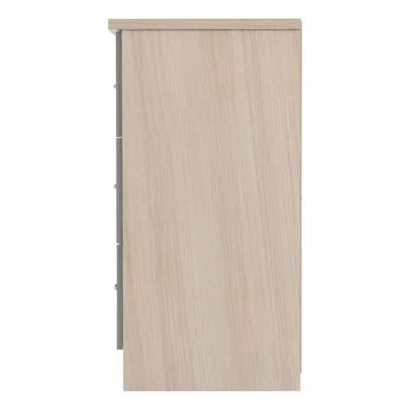 6-Drawer Chest with Gloss Finish - Grey
