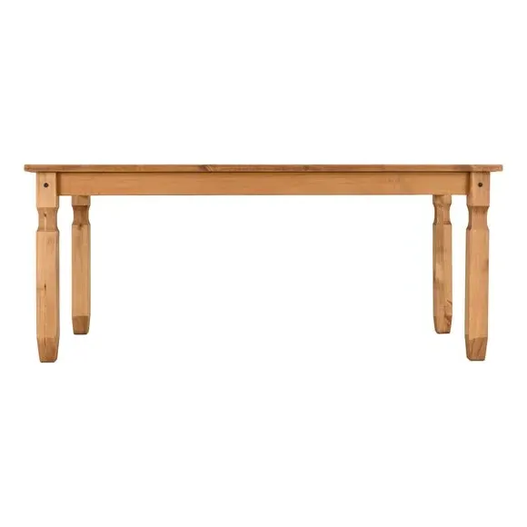 6-Seater Dining Set with Chairs - Natural, Pine