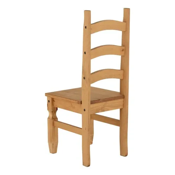 6-Seater Dining Set with Chairs - Natural, Pine