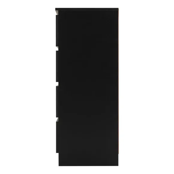 8-Drawer Chest of Drawers - Black, Wood