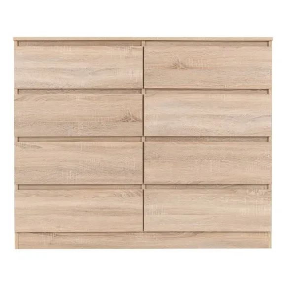 8-Drawer Chest of Drawers - Oak, Wood