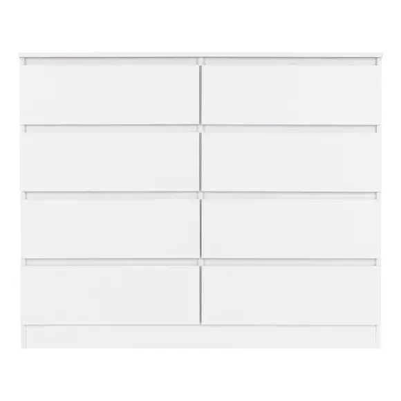 8-Drawer Chest of Drawers - White, Wood