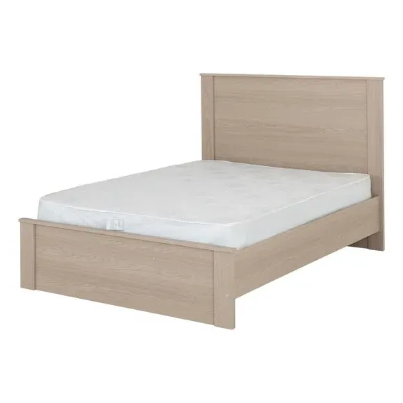 Bed Frame with High Headboard - Ash Effect