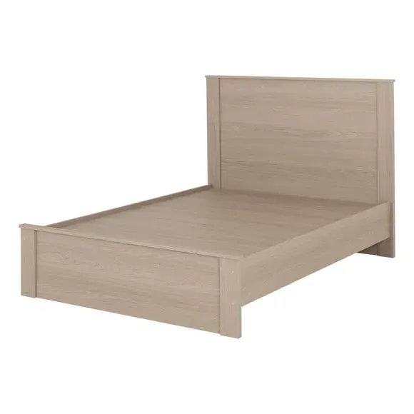 Bed Frame with High Headboard - Ash Effect