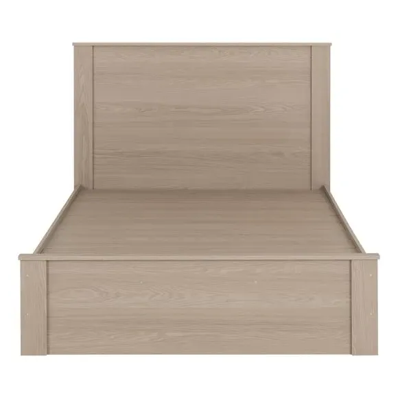 Bed Frame with High Headboard - Ash Effect