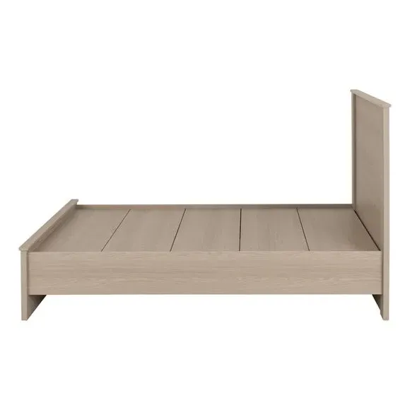 Bed Frame with High Headboard - Ash Effect