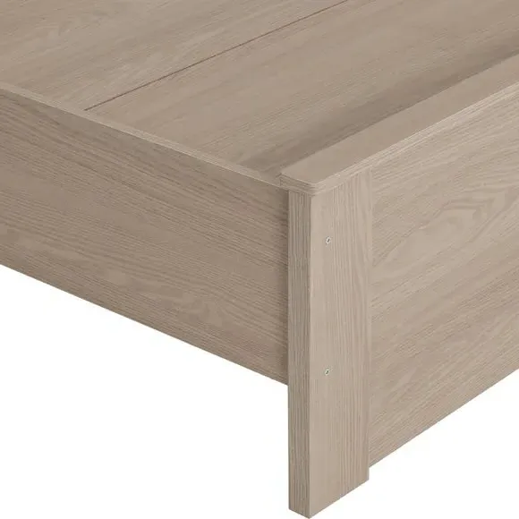 Bed Frame with High Headboard - Ash Effect