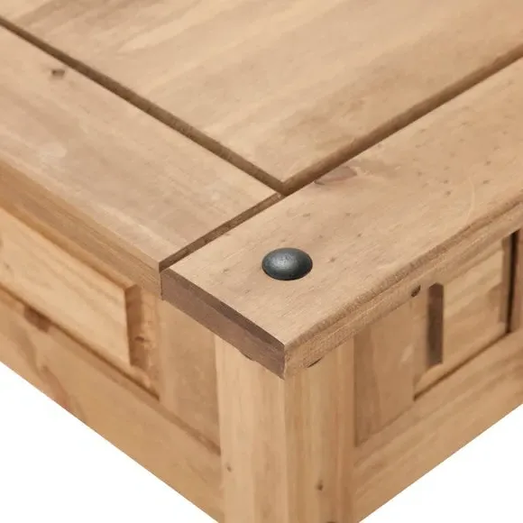 Coffee Table with Drawer - Natural, Pine