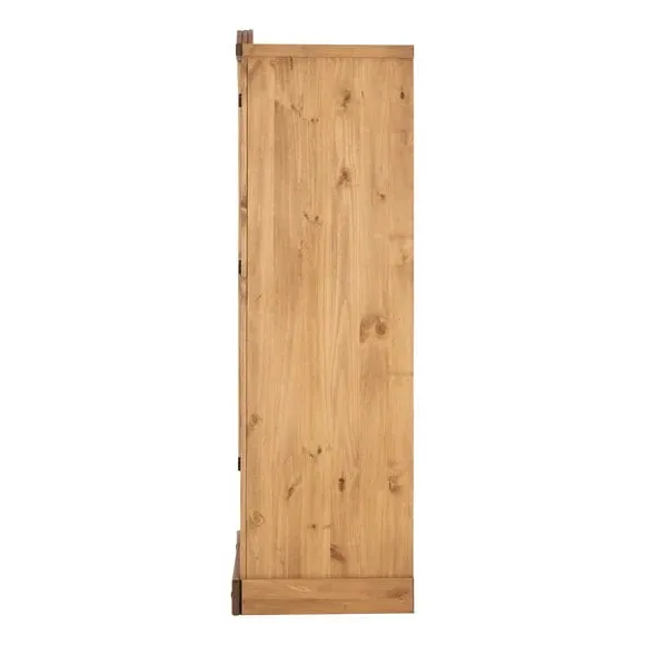 Double 1 Drawer Wardrobe - Brown, Pine