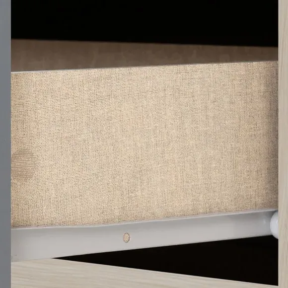 Double Wardrobe with Drawer - Grey