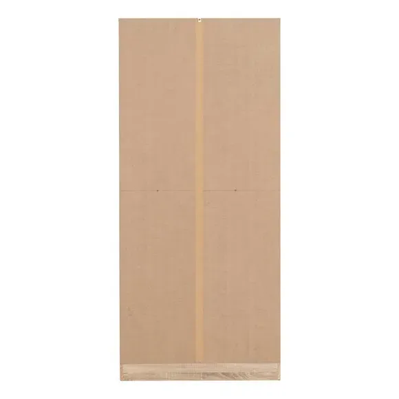 Double Wardrobe with Shelving - White