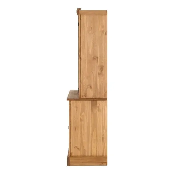 Dresser Unit with Glass Doors - Natural, Pine