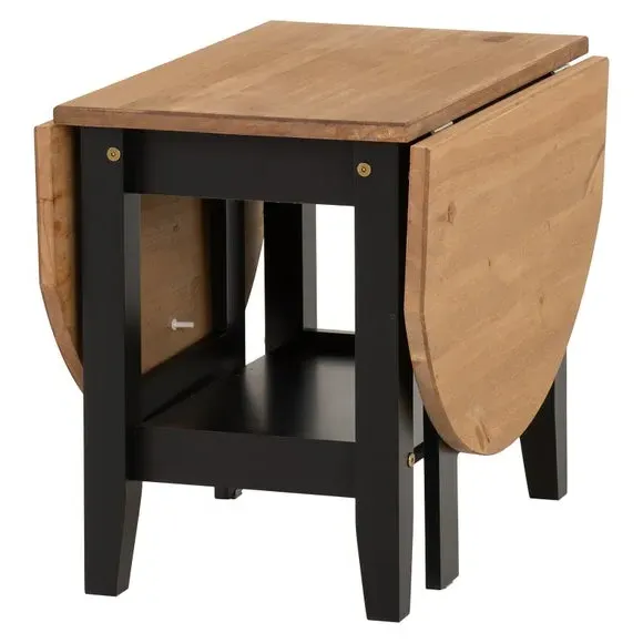 Drop Leaf Coffee Table - Black, Wood
