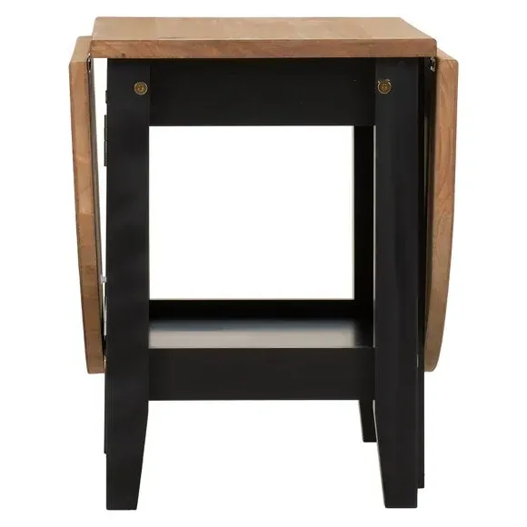 Drop Leaf Coffee Table - Black, Wood