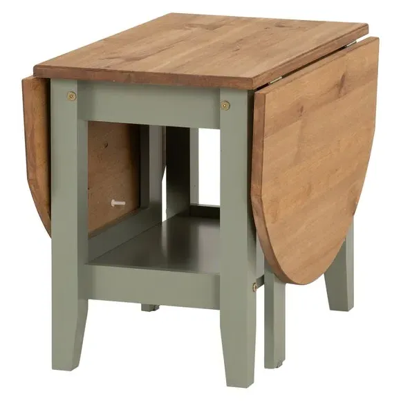 Drop Leaf Coffee Table - Green, Wood