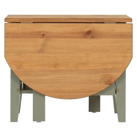 Drop Leaf Coffee Table - Green, Wood