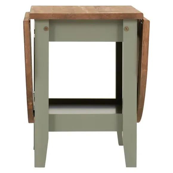 Drop Leaf Coffee Table - Green, Wood