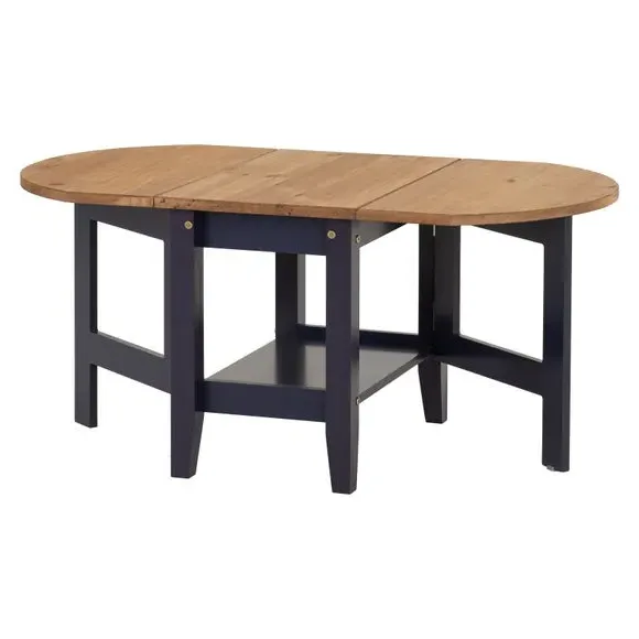 Drop Leaf Coffee Table - Navy, Wood