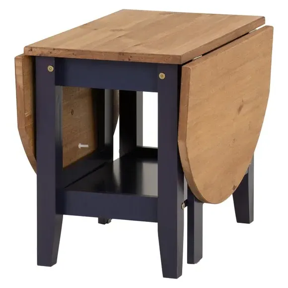 Drop Leaf Coffee Table - Navy, Wood