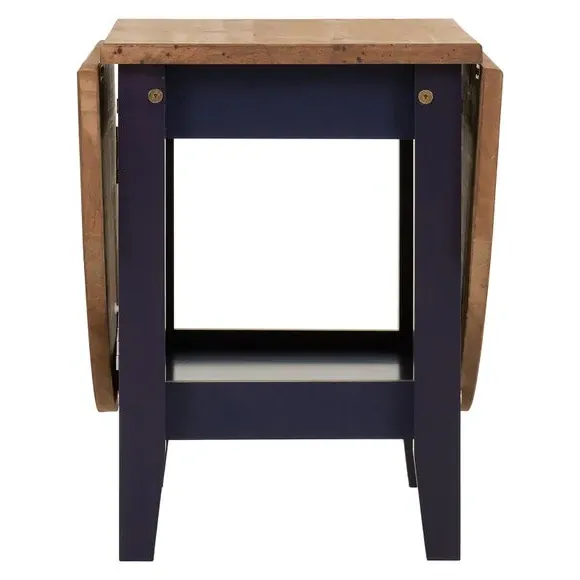 Drop Leaf Coffee Table - Navy, Wood