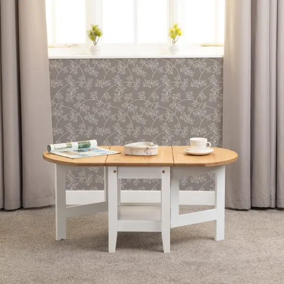 Drop Leaf Coffee Table - White, Wood