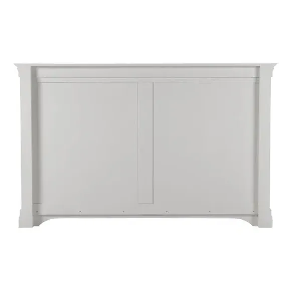 High End Bed Frame with Panels - Light Grey