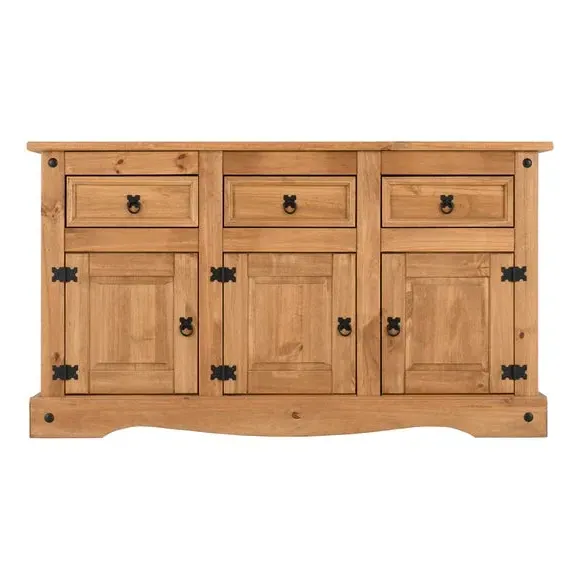 Large Sideboard with Storage - Natural, Pine