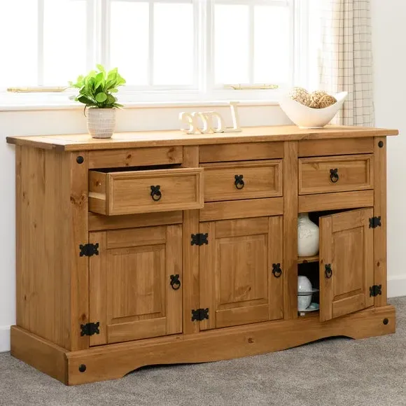 Large Sideboard with Storage - Natural, Pine image