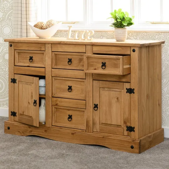 Large Sideboard with Storage - Oak, Pine image