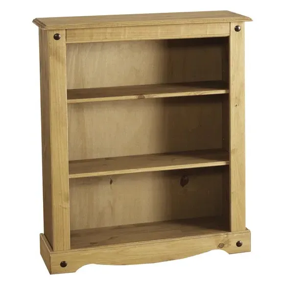 Low Bookcase with Distressed Finish - Pine image