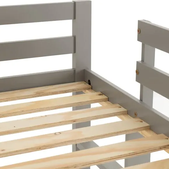 Mid Sleeper Bed Frame with Ladder - Slate