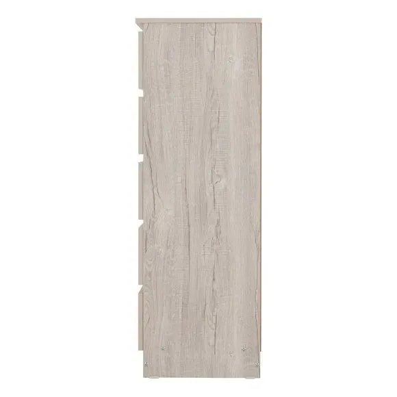 Narrow 5-Drawer Chest - Urban Snow, Wood