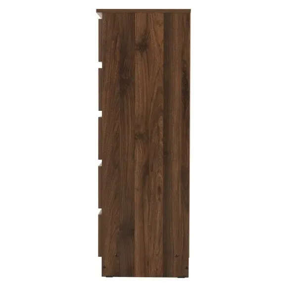 Narrow 5-Drawer Chest - Walnut, Wood
