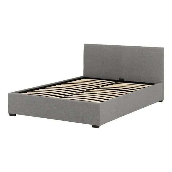 Ottoman Bed Frame with Storage - Grey, Linen