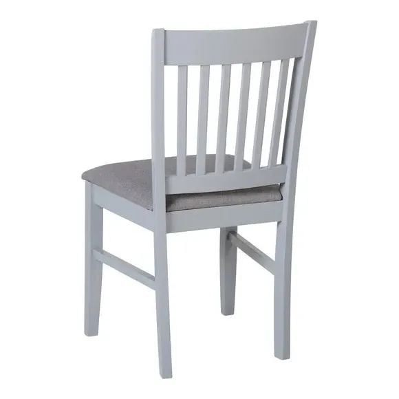 Oval Extendable Dining Set with 4 Chairs - Grey