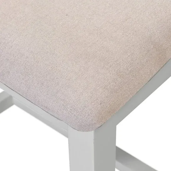 Set of 2 Cross Back Dining Chairs - Grey, Wood
