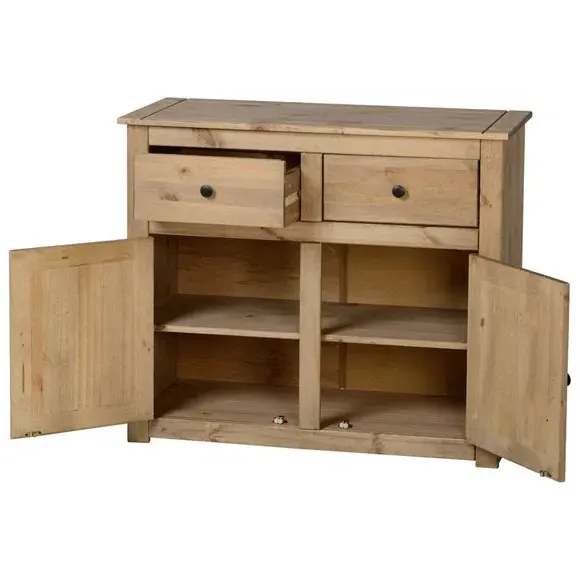 Sideboard with Drawers & Storage - Pine Wood