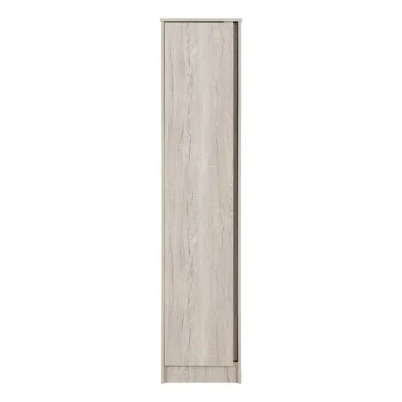 Single Door Wardrobe with Hanging Rail - White