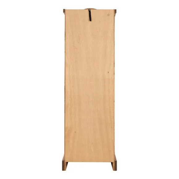 Single Wardrobe with Metal Fittings - Natural, Pine