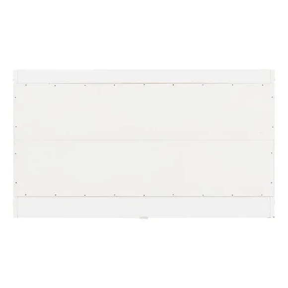 Storage Bench with Cushion - White
