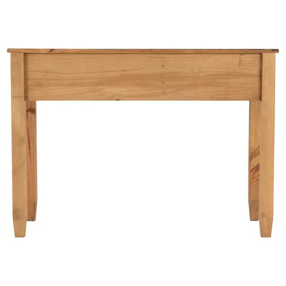 Study Desk with Drawer - Pine, Waxed Wood
